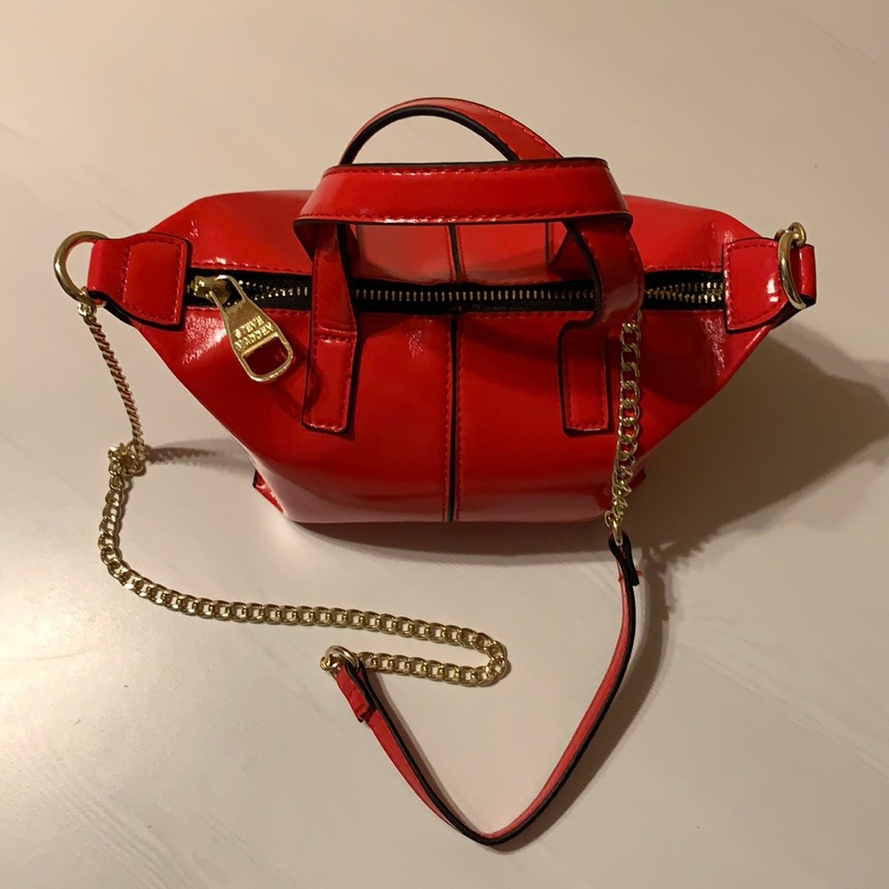 Red Steve Madden Small Crossbody Purse Chain Strap